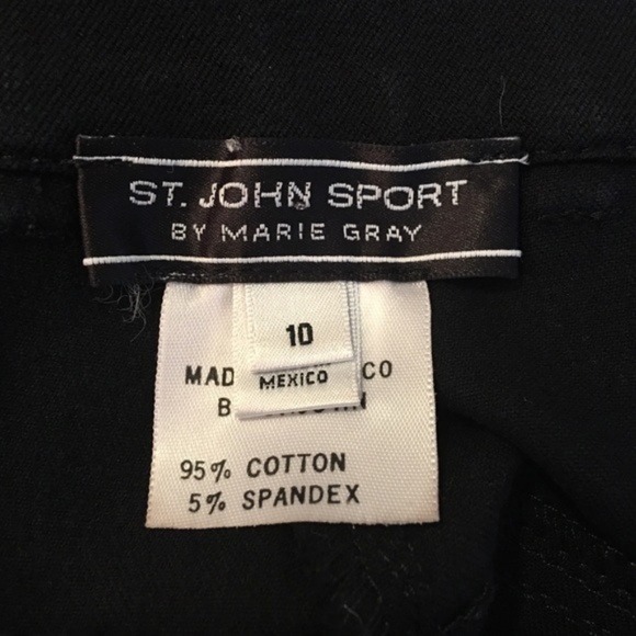 St John Sport by Marie Gray Dark Wash Jeans Sz 10 - Picture 4 of 8